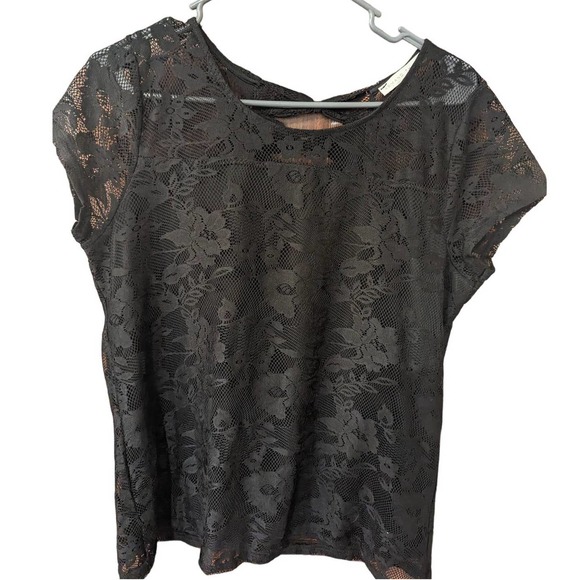 Armand Thiery Black Lace Dress Top - Picture 1 of 7